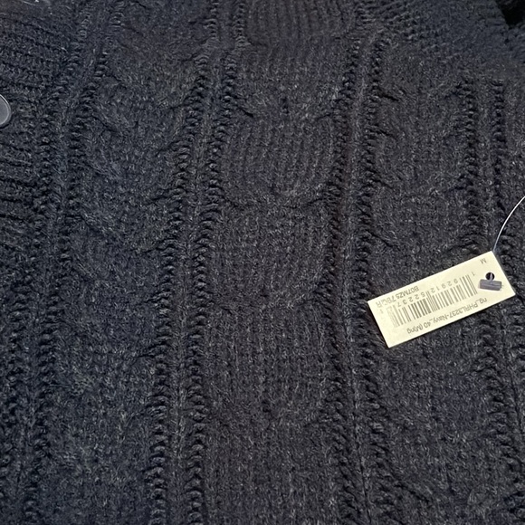 find. Men's Cable Knit Collar Cardigan Sweater - Picture 8 of 9